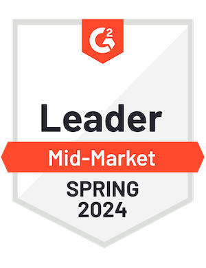 G2 Leader Mid-Market Spring 2024