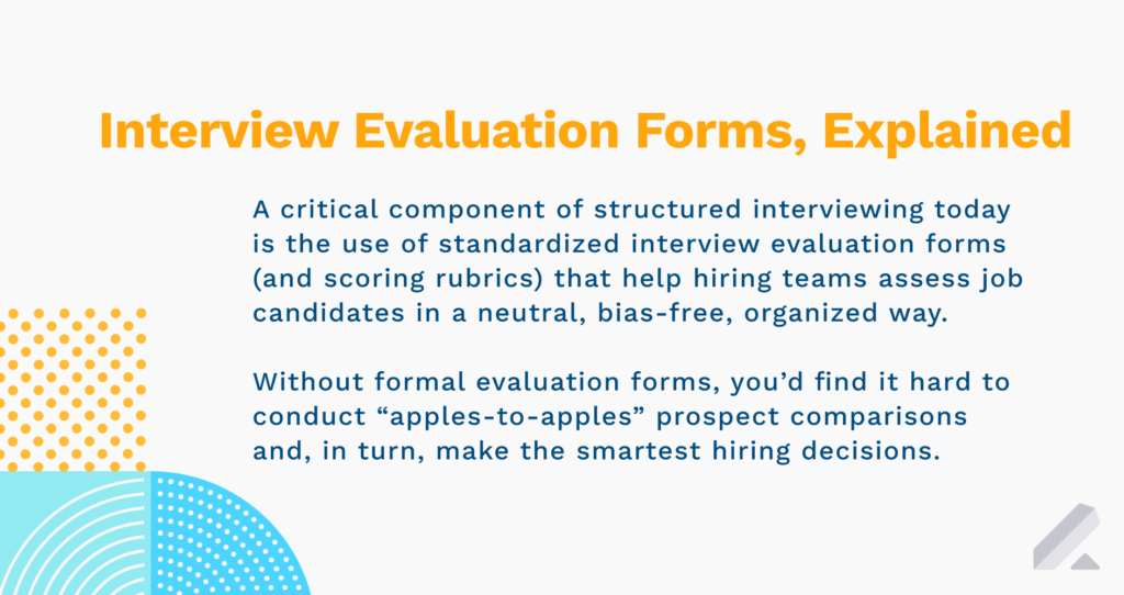 interview evaluation forms